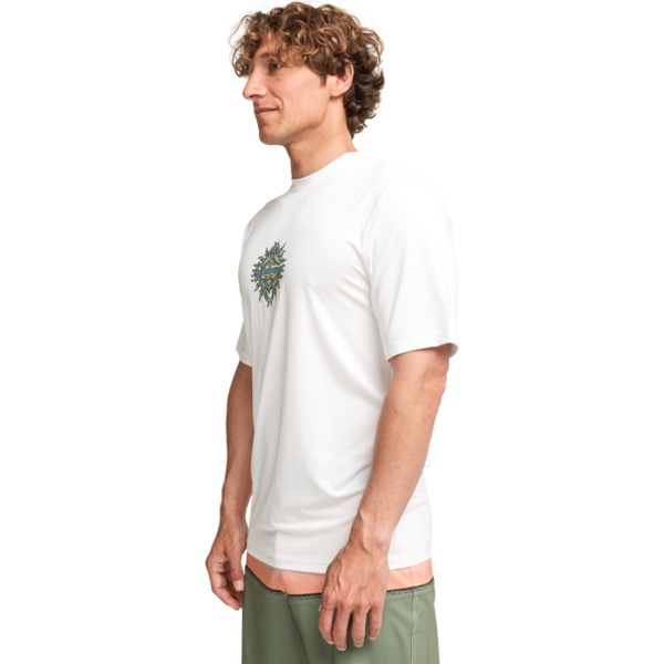 2026 Billabong Hommes Débardeur En Lycra à Manches Courtes Et Coupe Ample « Solar Flare » EBYWR03028 - White